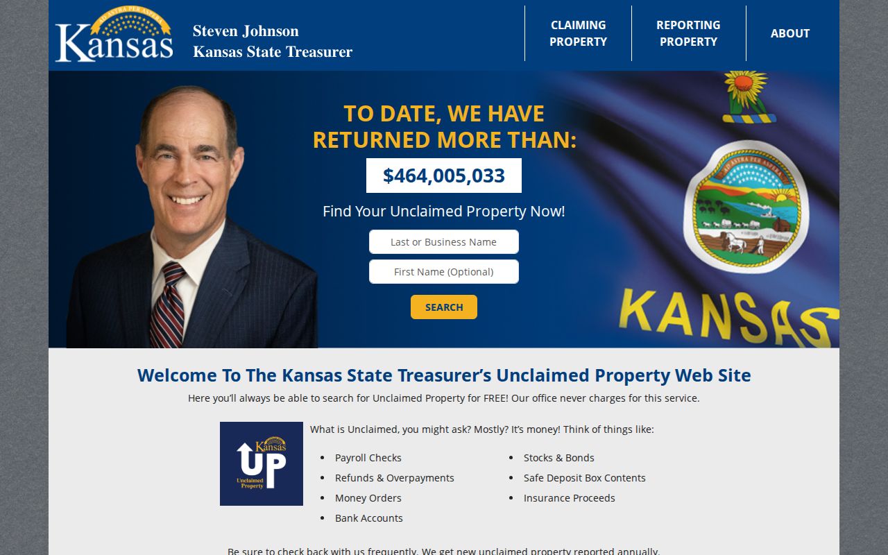 Garden City ZIP code directory unclaimed property search